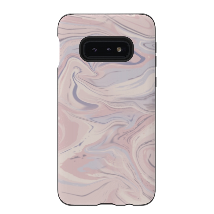 Galaxy S10e StrongFit Blush And Purple Marble Elegance by Andrea Haase