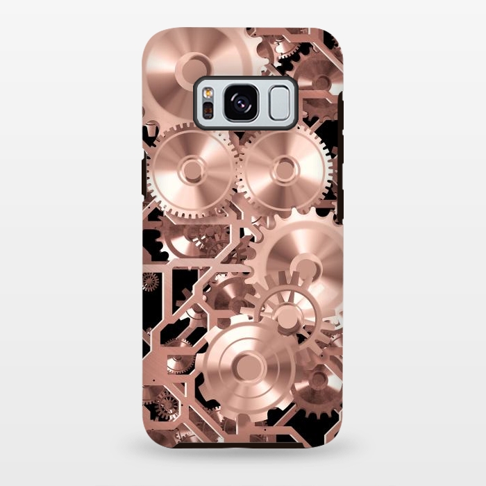 Galaxy S8 plus StrongFit Elegant Rosegold Steampunk by Andrea Haase