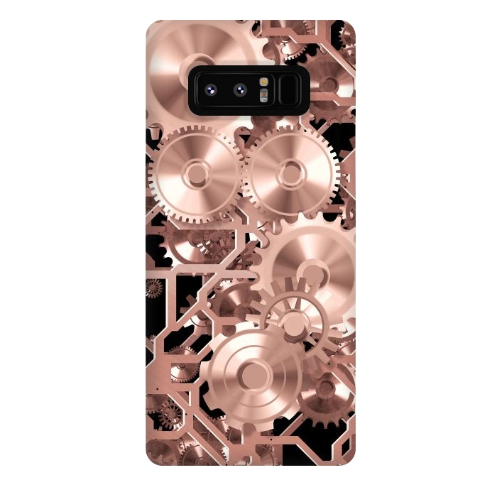 Galaxy Note 8 StrongFit Elegant Rosegold Steampunk by Andrea Haase