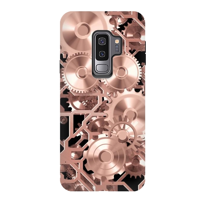 Galaxy S9 plus StrongFit Elegant Rosegold Steampunk by Andrea Haase