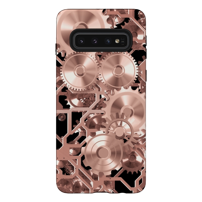 Galaxy S10 StrongFit Elegant Rosegold Steampunk by Andrea Haase