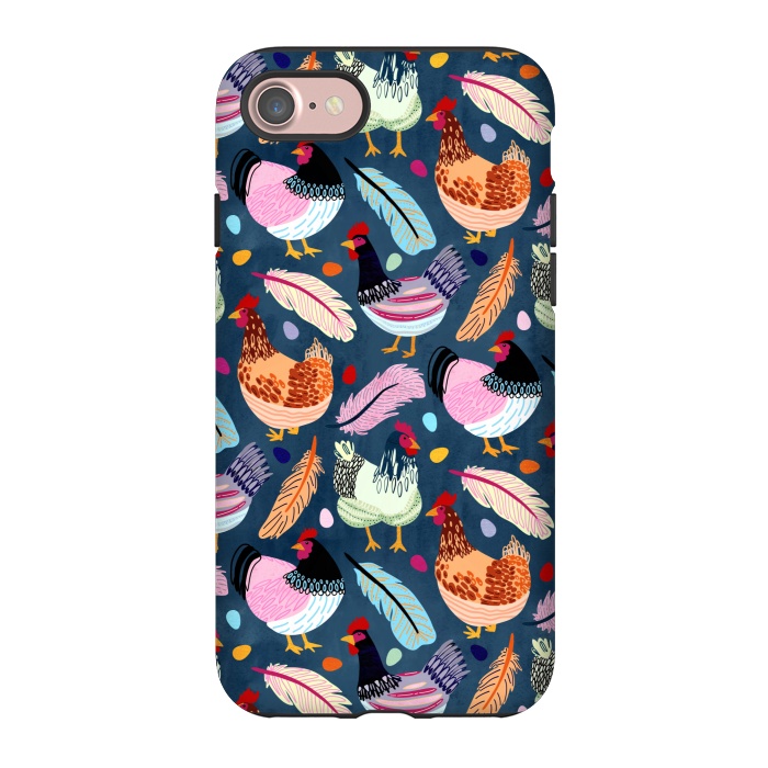 iPhone 7 StrongFit Trendy Chickens  by Tigatiga