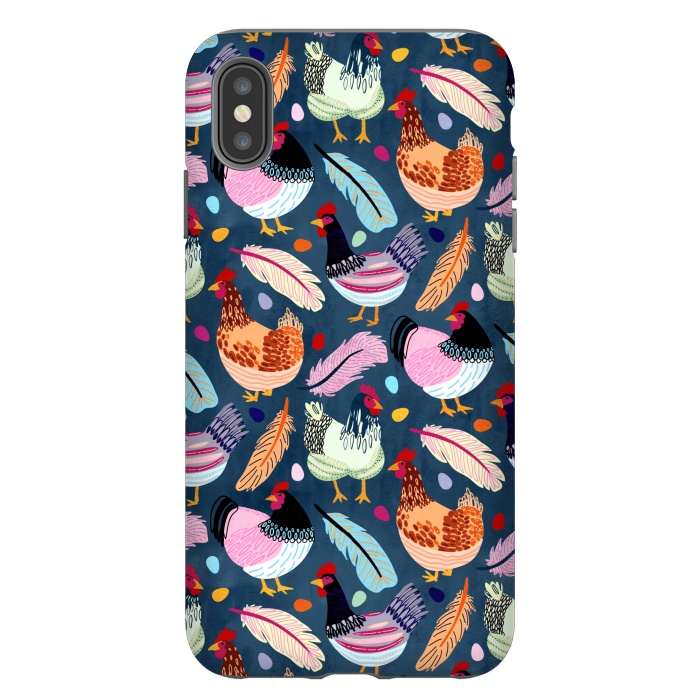 iPhone Xs Max StrongFit Trendy Chickens  by Tigatiga