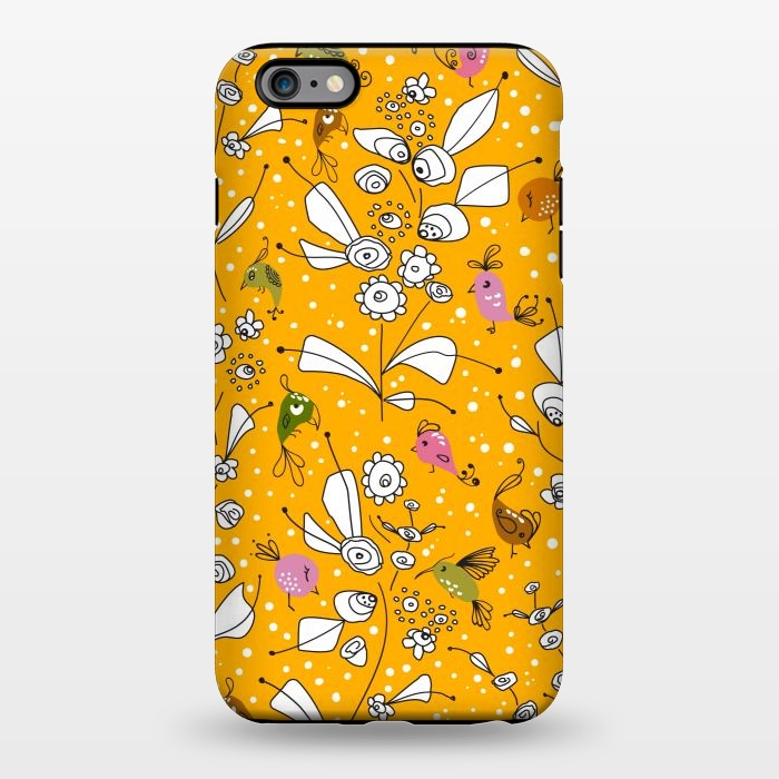 iPhone 6/6s plus StrongFit Bye Bye Birdie - Yellow by Paula Ohreen