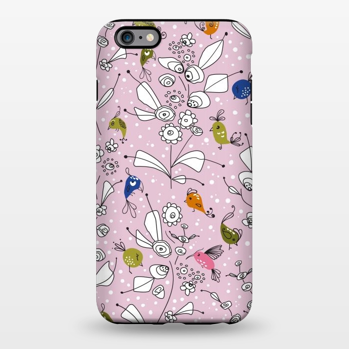 iPhone 6/6s plus StrongFit Bye Bye Birdie - Pink by Paula Ohreen