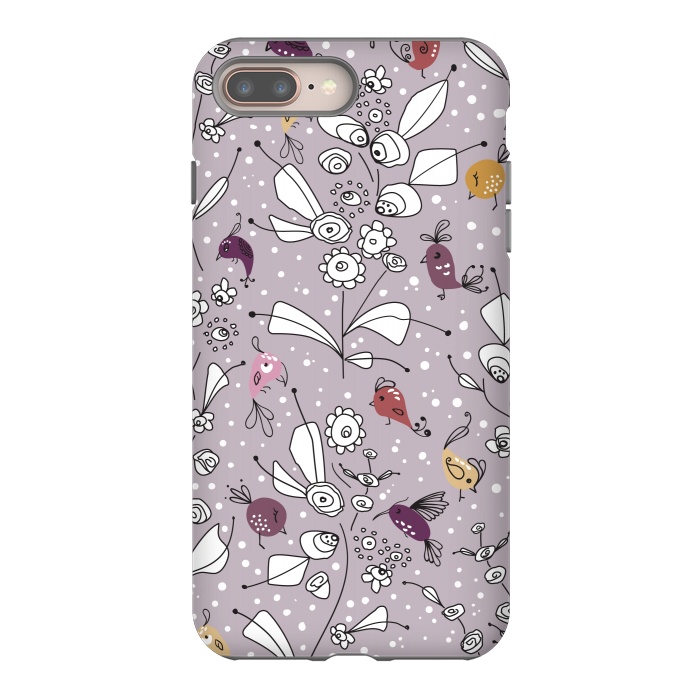 iPhone 7 plus StrongFit Bye Bye Birdie - Purple by Paula Ohreen