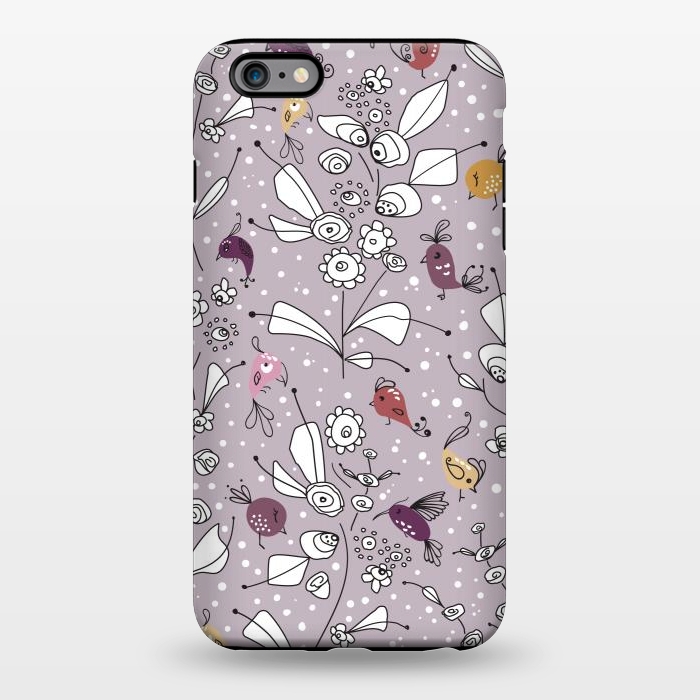 iPhone 6/6s plus StrongFit Bye Bye Birdie - Purple by Paula Ohreen
