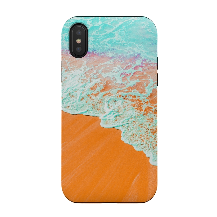 iPhone Xs / X StrongFit Coral Shore by Uma Prabhakar Gokhale