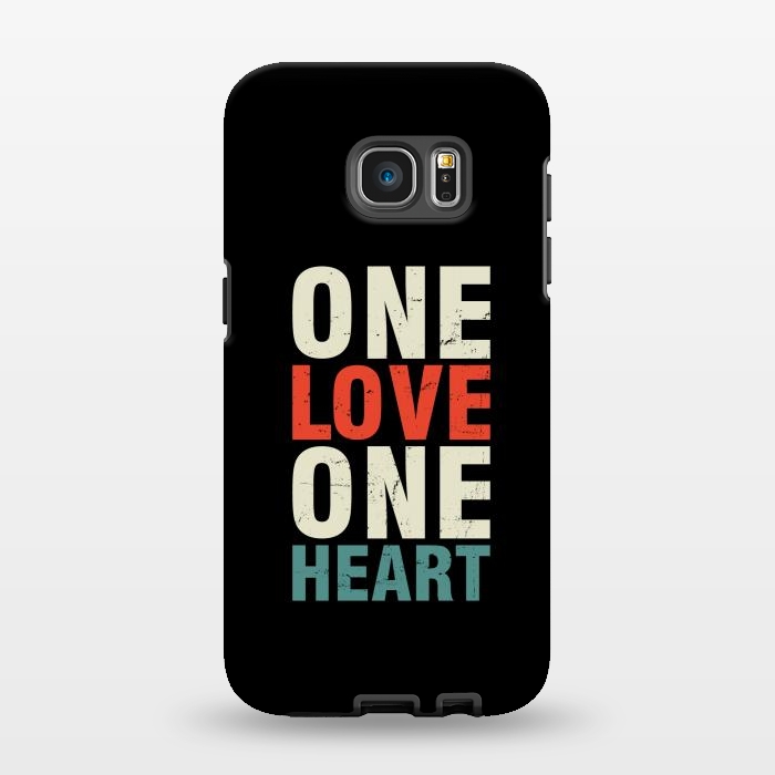 Galaxy S7 EDGE StrongFit one love one heart by TMSarts