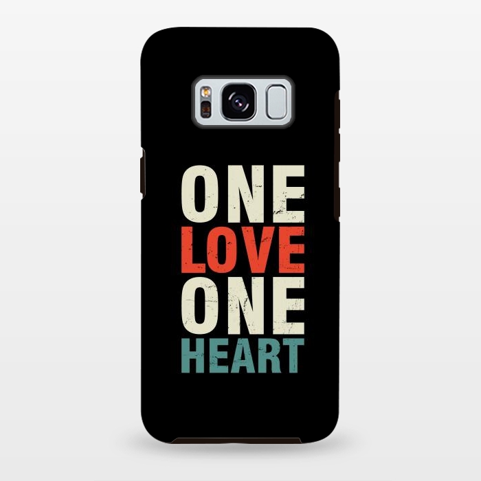 Galaxy S8 plus StrongFit one love one heart by TMSarts