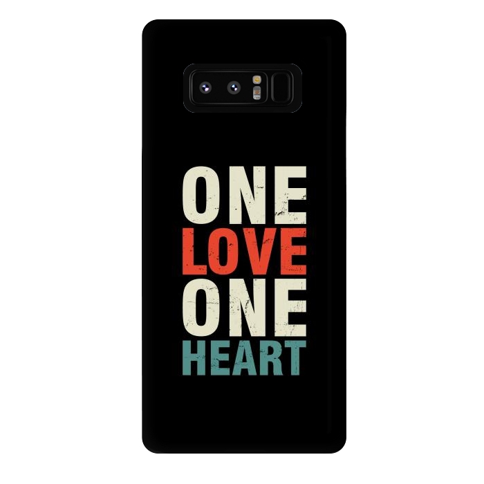 Galaxy Note 8 StrongFit one love one heart by TMSarts