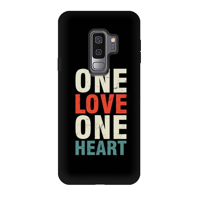 Galaxy S9 plus StrongFit one love one heart by TMSarts