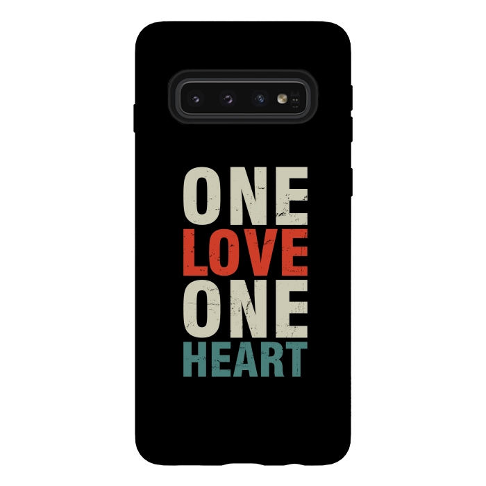 Galaxy S10 StrongFit one love one heart by TMSarts