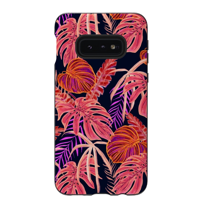 Galaxy S10e StrongFit Dark Tropical by Uma Prabhakar Gokhale