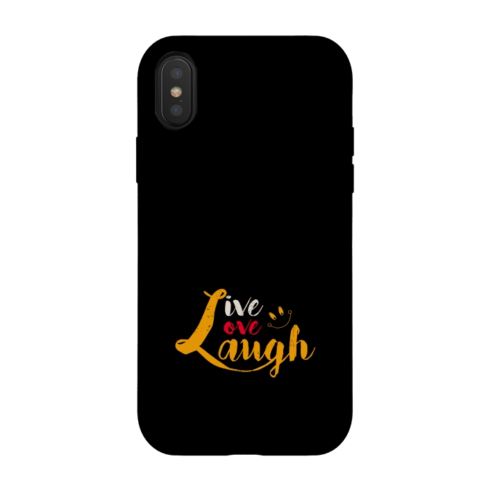 iPhone Xs / X StrongFit live love laugh by TMSarts