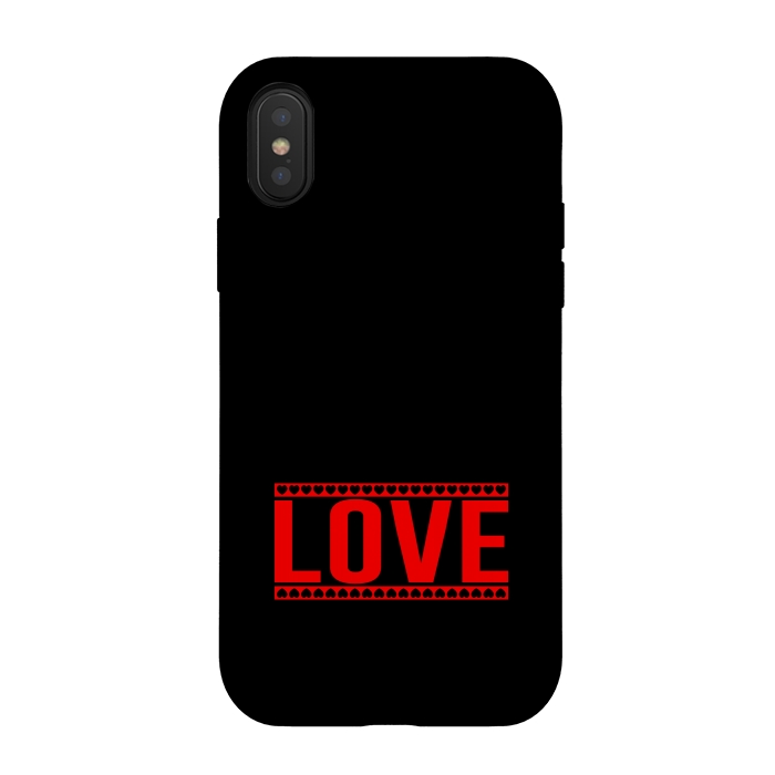 iPhone Xs / X StrongFit love heart by TMSarts