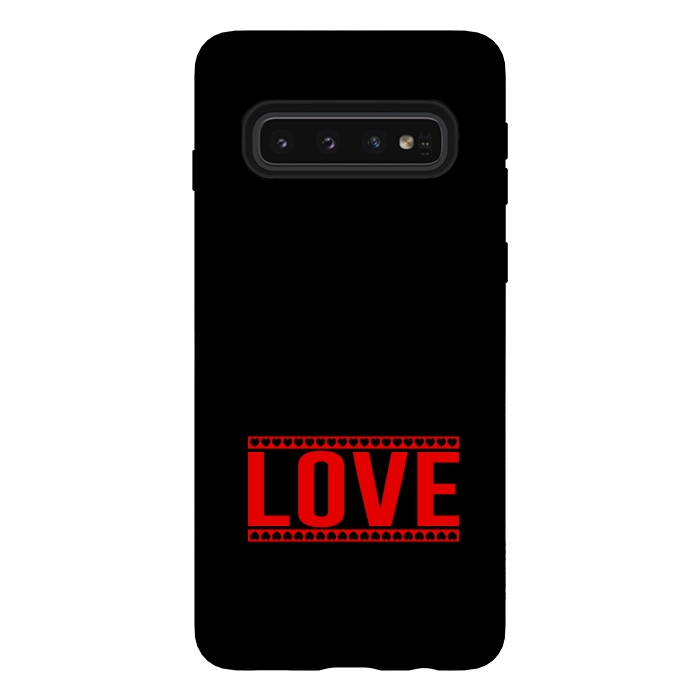 Galaxy S10 StrongFit love heart by TMSarts
