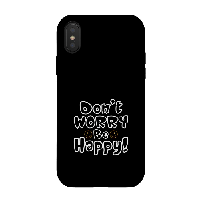 iPhone Xs / X StrongFit dont worry be happy  by TMSarts