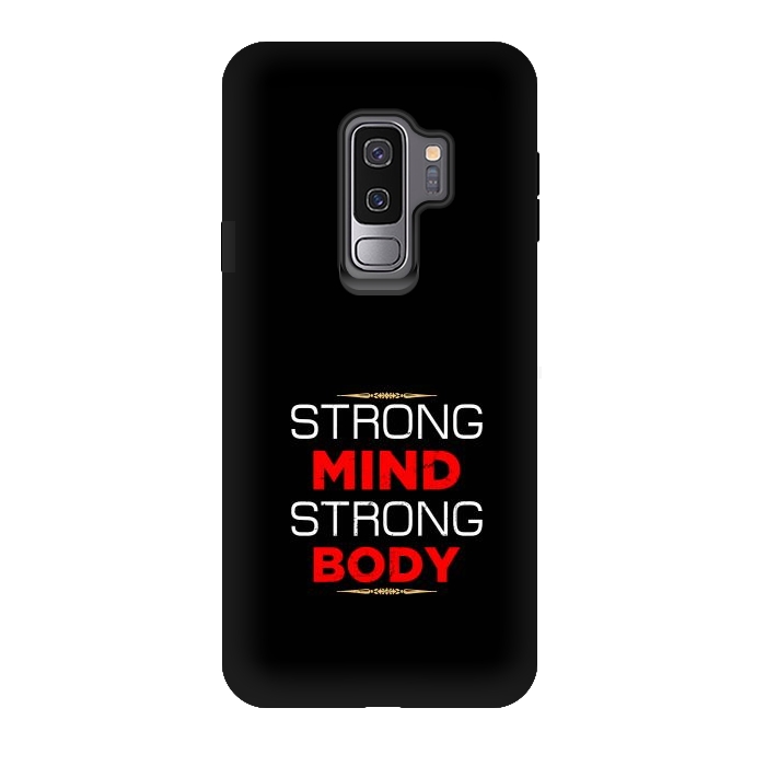 Galaxy S9 plus StrongFit strong mind strong body by TMSarts