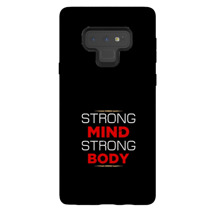Galaxy Note 9 StrongFit strong mind strong body by TMSarts