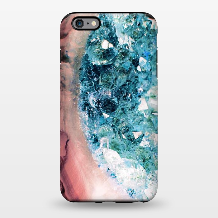iPhone 6/6s plus StrongFit Pink turquoise gemstones and crystals by Oana 
