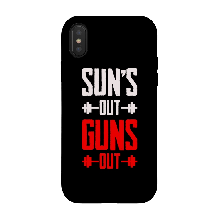 iPhone Xs / X StrongFit suns out guns out by TMSarts