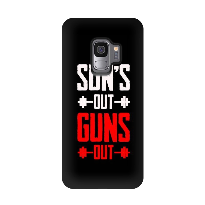 Galaxy S9 StrongFit suns out guns out by TMSarts