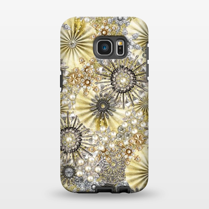 Galaxy S7 EDGE StrongFit Fancy Jewelry Pattern 2 by Andrea Haase