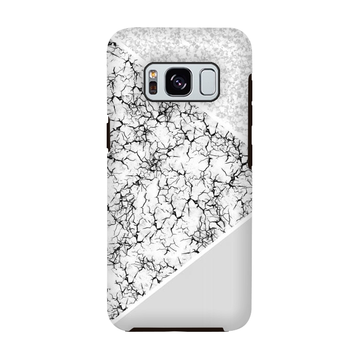 Galaxy S8 StrongFit White gray by Jms