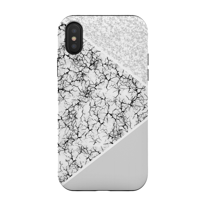 iPhone Xs / X StrongFit White gray by Jms