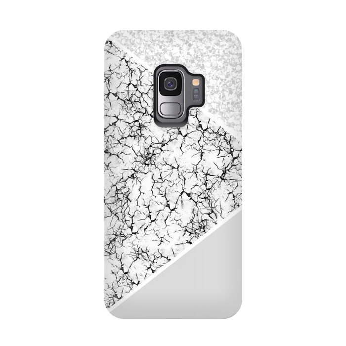 Galaxy S9 StrongFit White gray by Jms