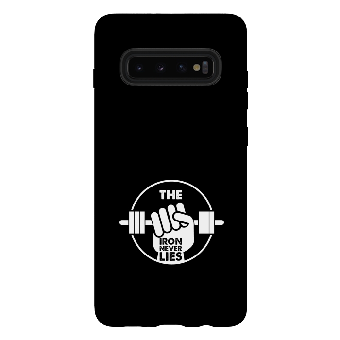 Galaxy S10 plus StrongFit the iron never lies by TMSarts