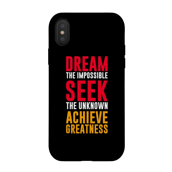 iPhone Xs / X StrongFit dream the impossible  by TMSarts