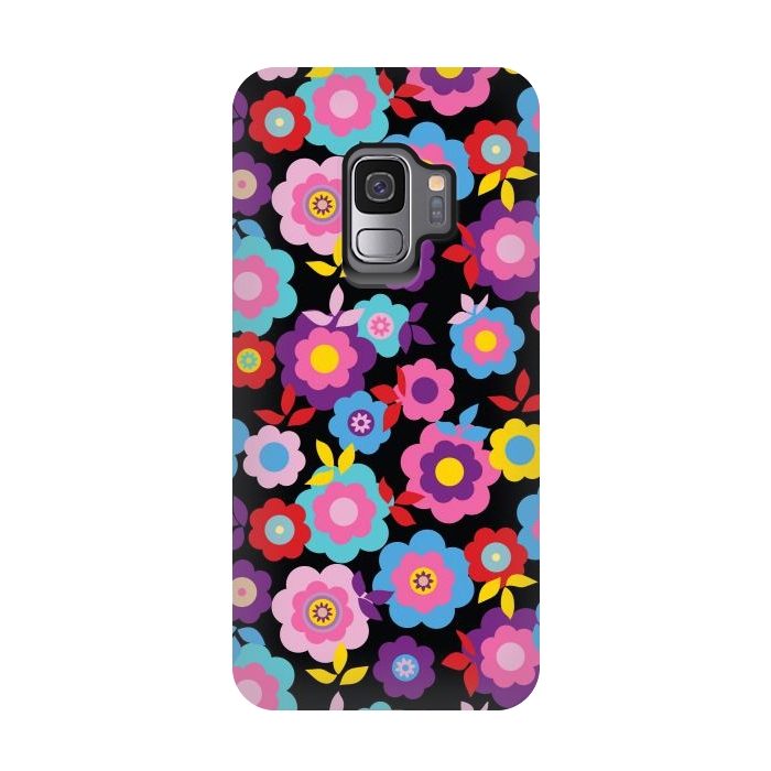 Galaxy S9 StrongFit Eilin's Spring Flowers by Bledi
