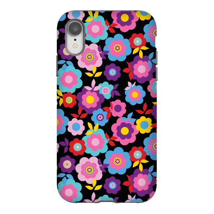 iPhone Xr StrongFit Eilin's Spring Flowers by Bledi
