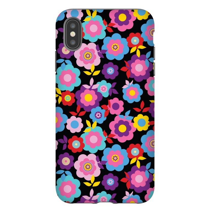 iPhone Xs Max StrongFit Eilin's Spring Flowers by Bledi