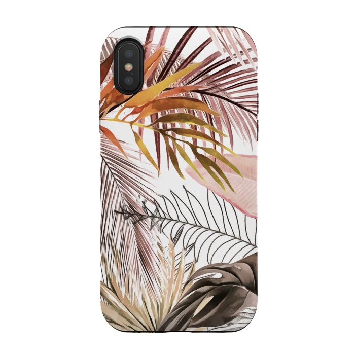 iPhone Xs / X StrongFit Tropical Foliage 031 by amini54