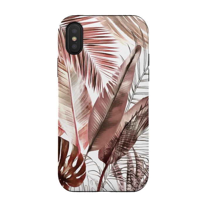 iPhone Xs / X StrongFit Tropical Foliage 032 by amini54