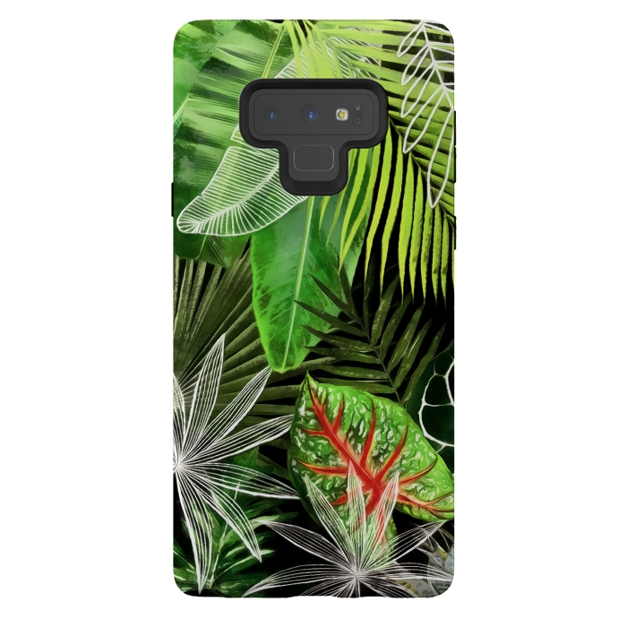 Galaxy Note 9 StrongFit Tropical Foliage 041 by amini54