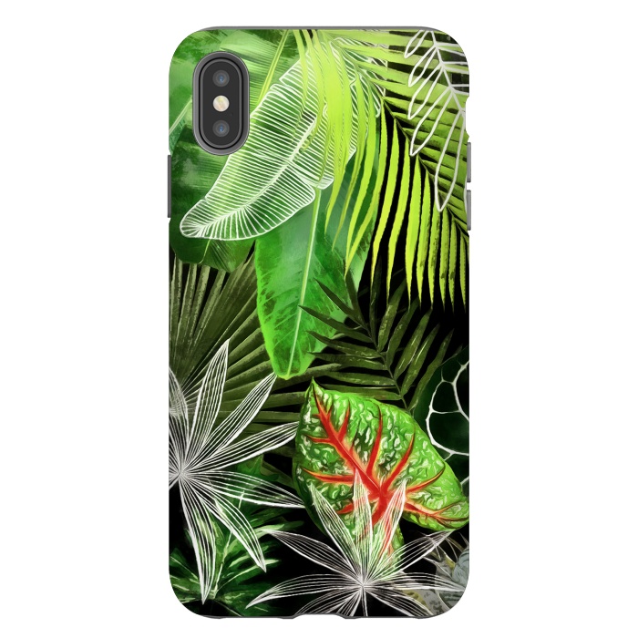 iPhone Xs Max StrongFit Tropical Foliage 041 by amini54