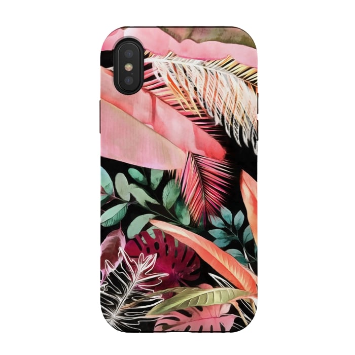 iPhone Xs / X StrongFit Tropical Foliage 051 by amini54