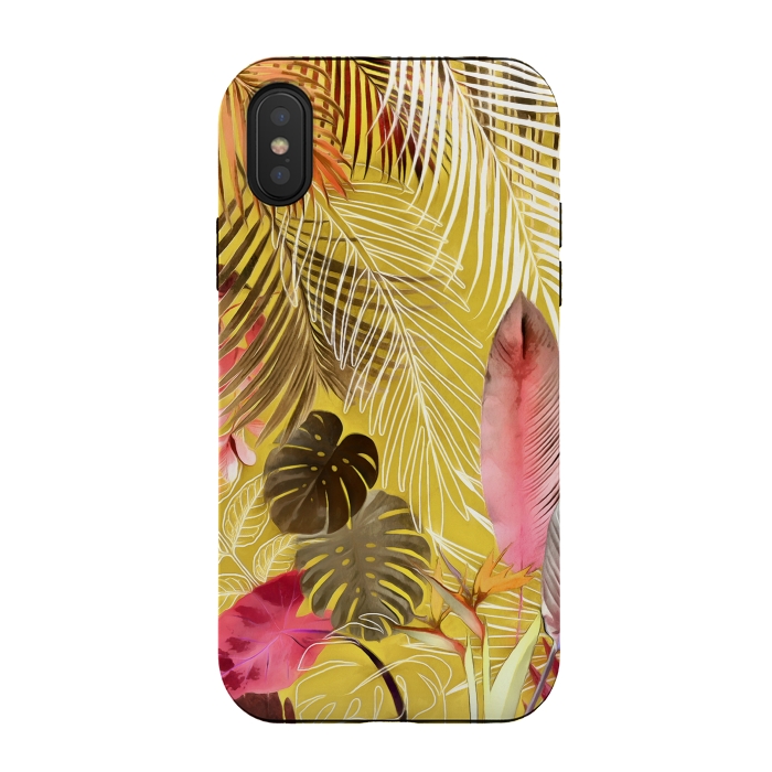 iPhone Xs / X StrongFit Tropical Foliage 071 by amini54