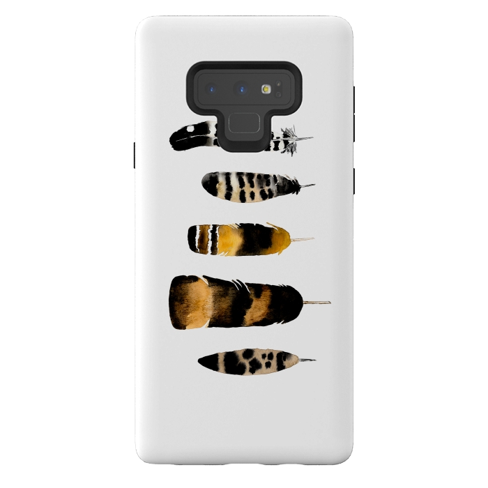 Galaxy Note 9 StrongFit Toasted Feather by Amaya Brydon