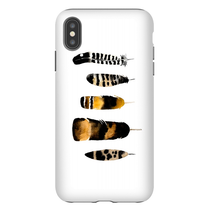 iPhone Xs Max StrongFit Toasted Feather by Amaya Brydon