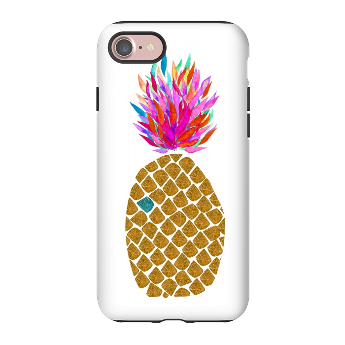 iPhone 7 StrongFit Carnaval Pineapple by Amaya Brydon