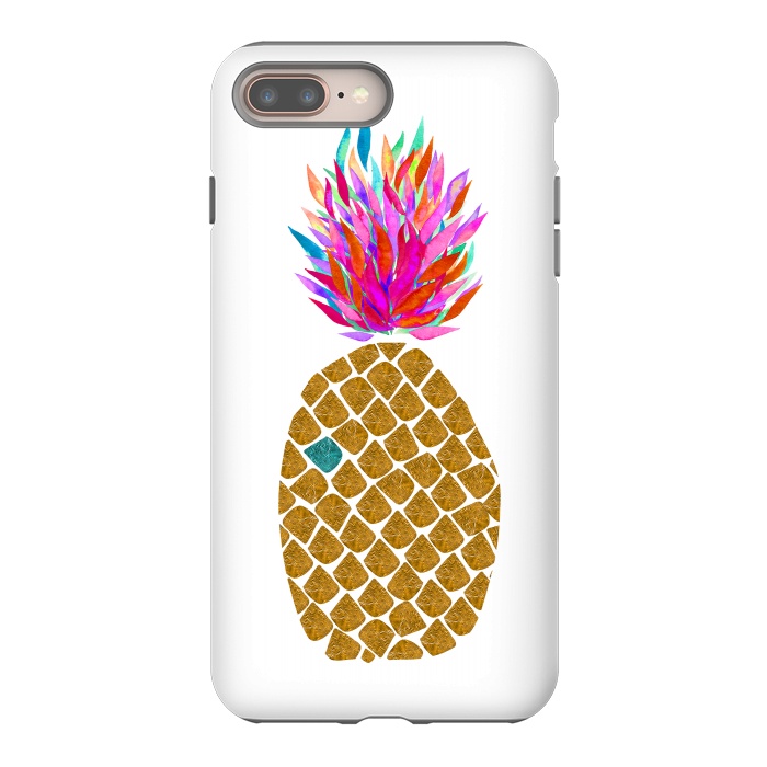 iPhone 7 plus StrongFit Carnaval Pineapple by Amaya Brydon