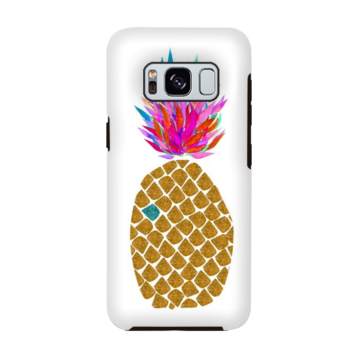 Galaxy S8 StrongFit Carnaval Pineapple by Amaya Brydon