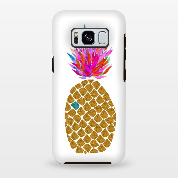 Galaxy S8 plus StrongFit Carnaval Pineapple by Amaya Brydon