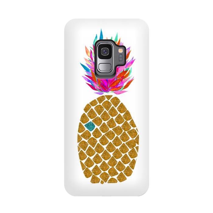 Galaxy S9 StrongFit Carnaval Pineapple by Amaya Brydon