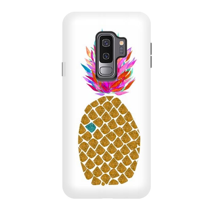Galaxy S9 plus StrongFit Carnaval Pineapple by Amaya Brydon